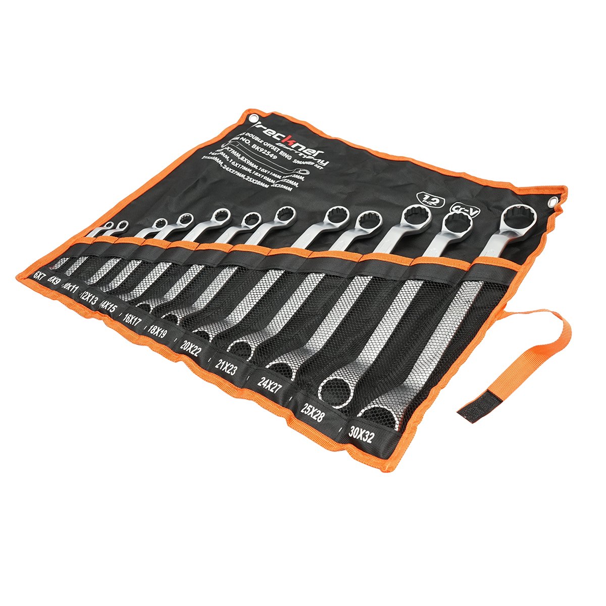 Set chei inelare cotite 12 buc. 6-32mm in husa textila Breckner Germany